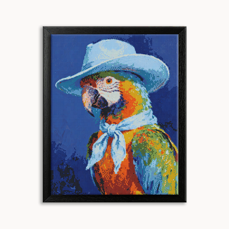 Portrait of a Gentleman Parrot 1 Diamond Painting 30/40 40/50 50/60