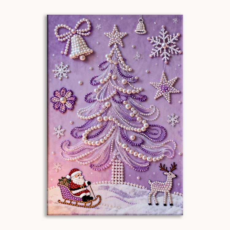 Purple Christmas Pearl Painting