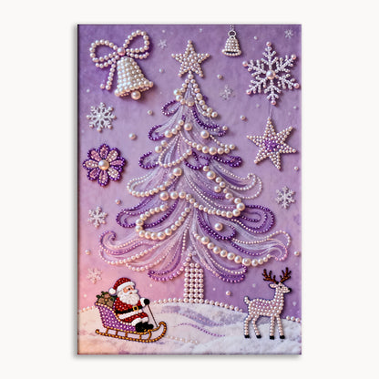 Purple Christmas Pearl Painting