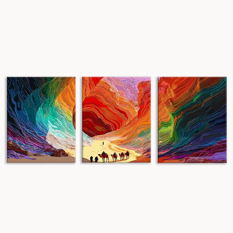 Rainbow Canyon (Set of 3 PCS) Paint By Numbers