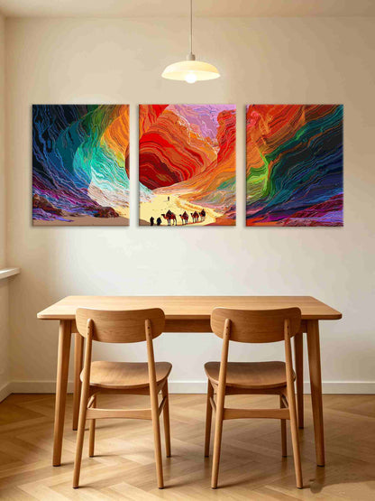 Rainbow Canyon (Set of 3 PCS) Paint By Numbers