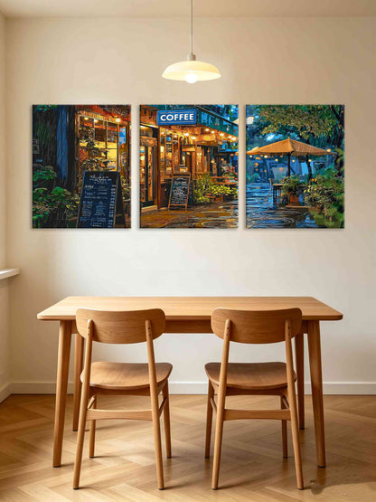 Rainy Cafe (Set of 3 PCS) Paint By Numbers