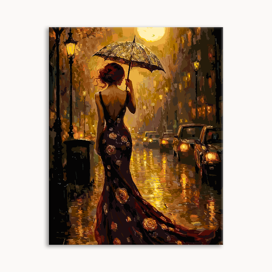 Rainy City Rose Elegance