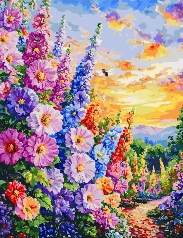Reverie Amidst a Sea of Flowers