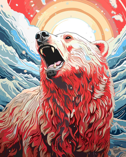 Roaring Polar Bear 4