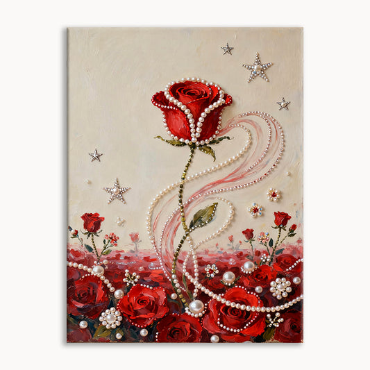 Rose 1 pearl painting