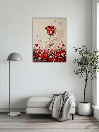 Rose 1 pearl painting
