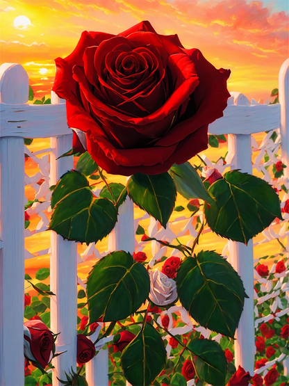 Fence Rose 1