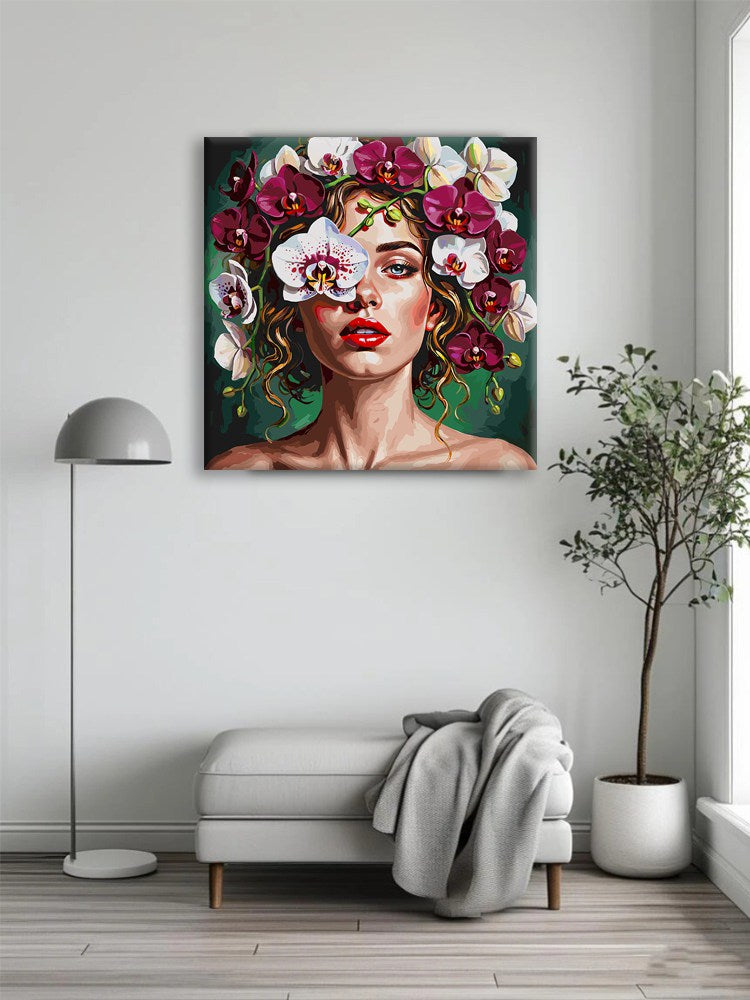 Rose & Orchid Impasto Portrait Paint By Numbers