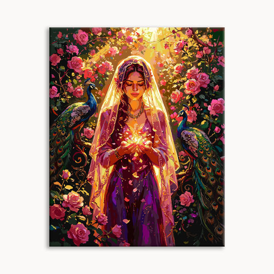 Rose Peacock Maiden Paint By Numbers