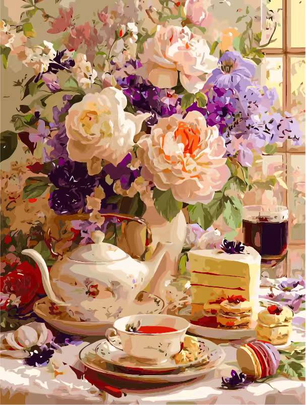 Rose Tea and Snacks 1