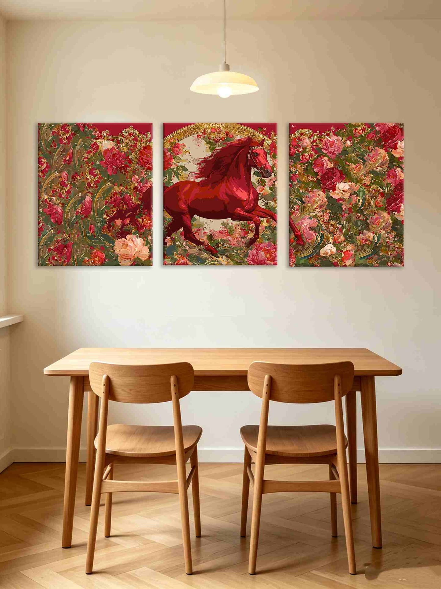 Ruby Stallion (Set of 3 PCS) Paint By Numbers