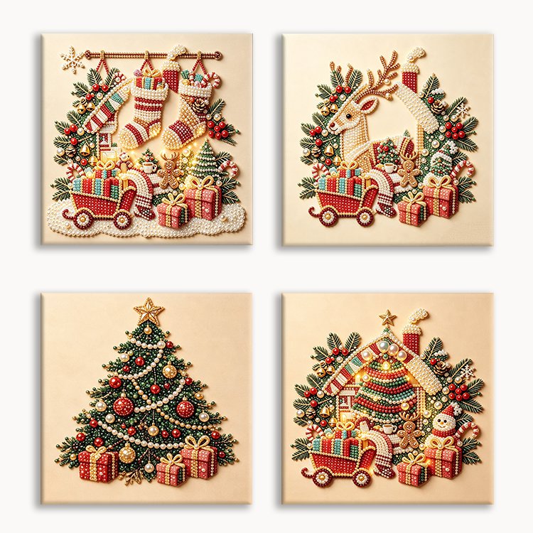Christmas Pearl Painting Set 2