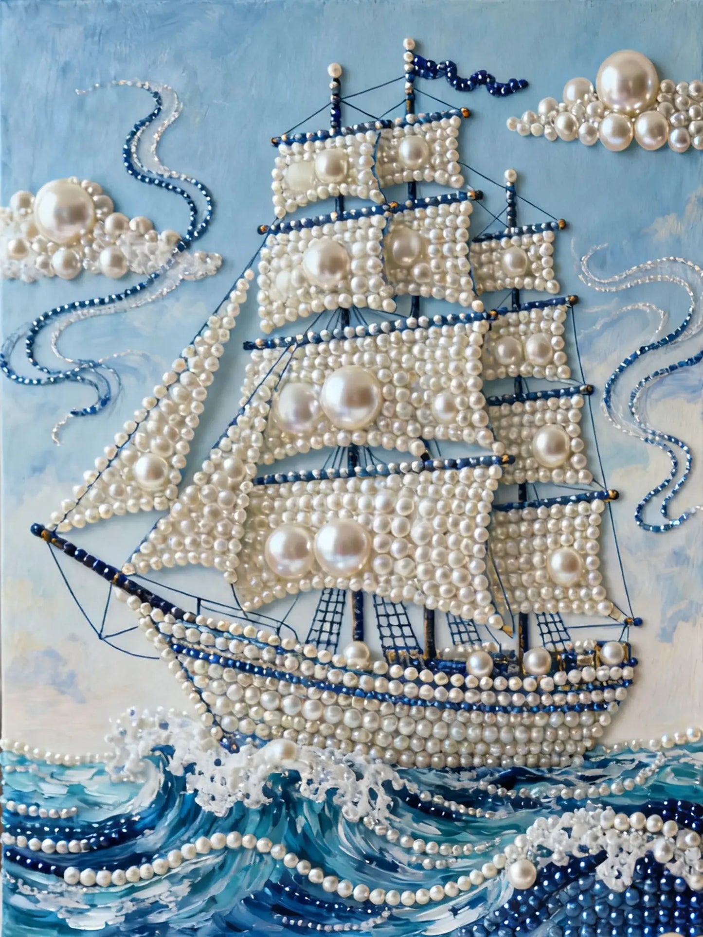 Sailboat and Pearl Painting