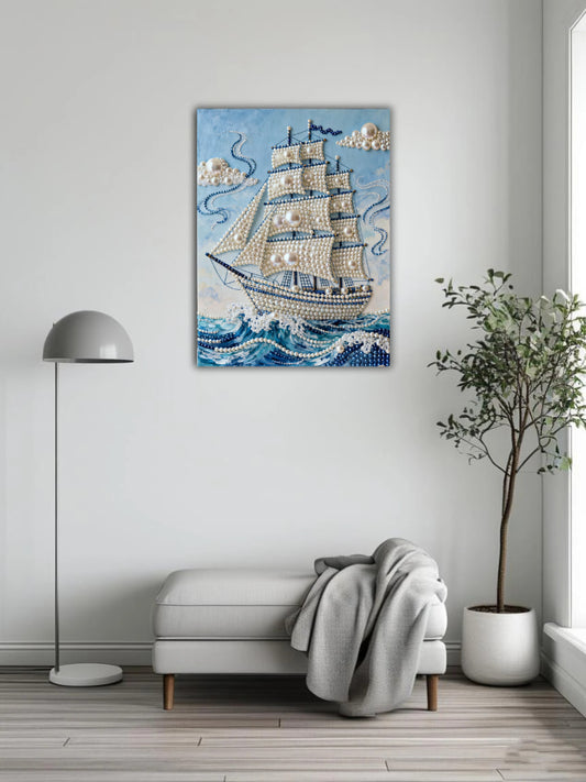 Sailboat and Pearl Painting