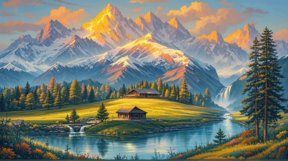 Shining Mountains And Meadows1