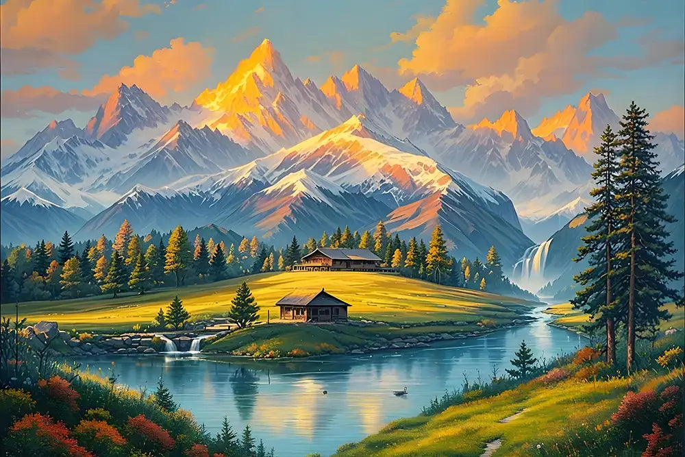 Shining Mountains And Meadows1