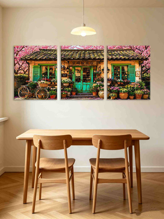 Spring Flower Shop (Set of 3 PCS) Paint By Numbers