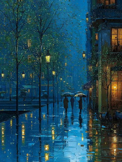 Street on a rainy night 4