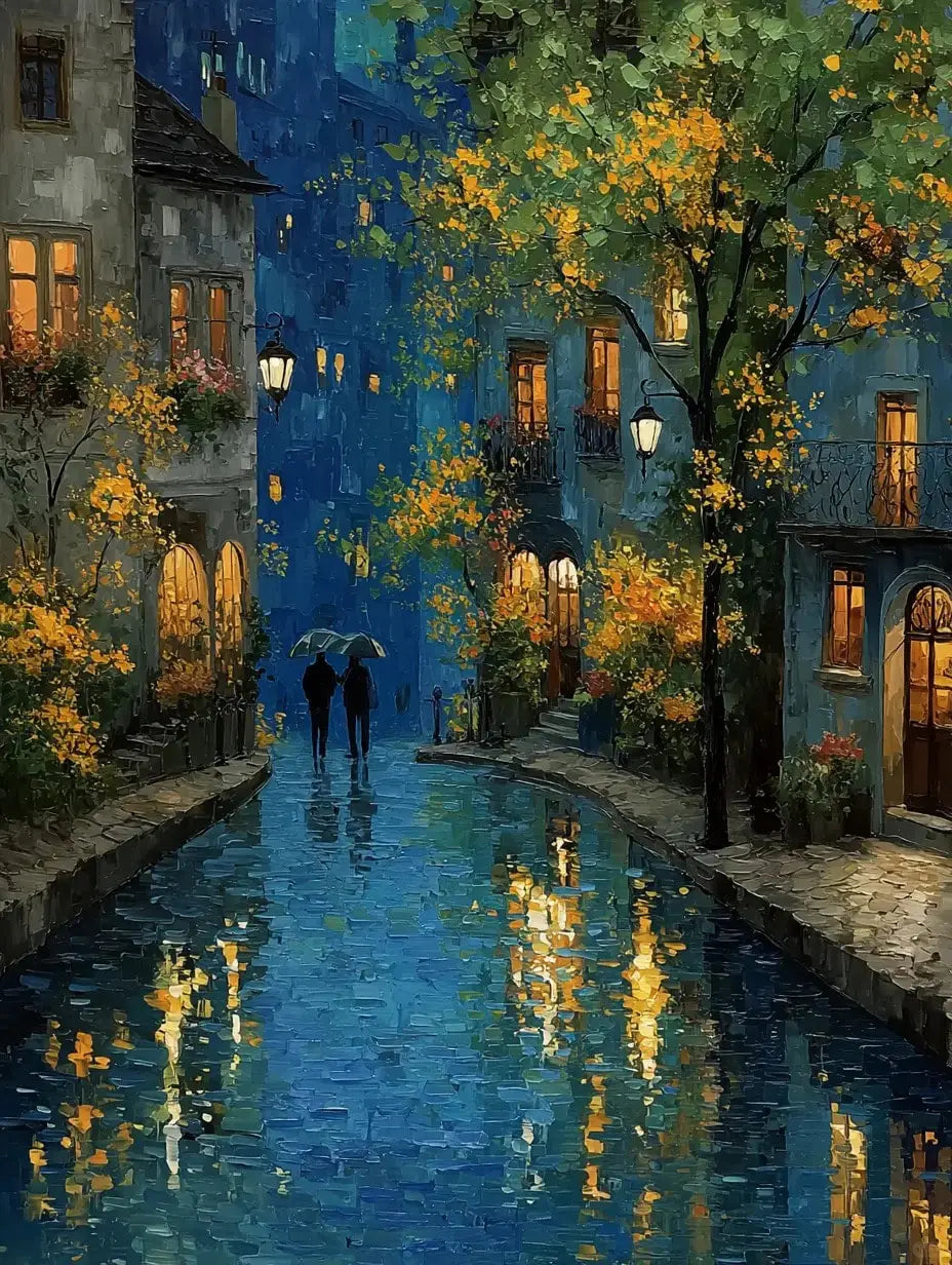 Street on a rainy night 5