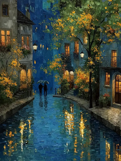 Street on a rainy night 5