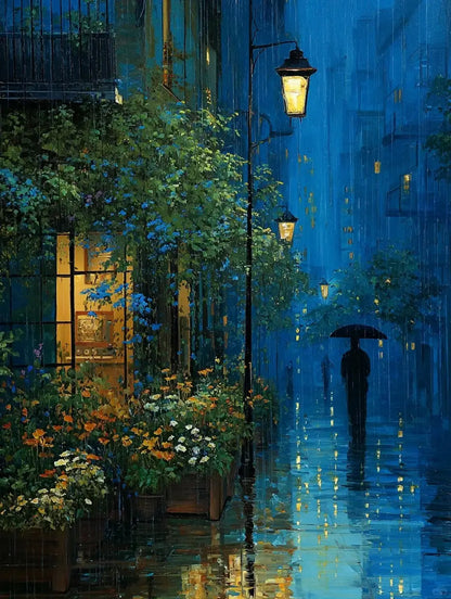 Street on a rainy night 6