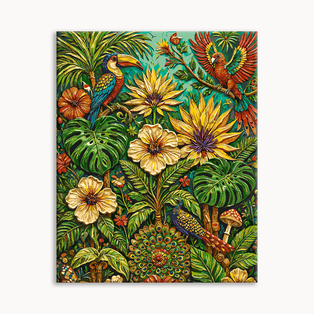 Sunflower Green Jungle Canvas