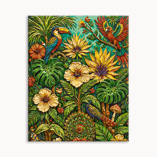 Sunflower Green Jungle Canvas