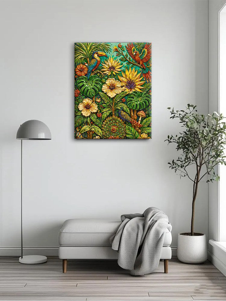 Sunflower Green Jungle Canvas