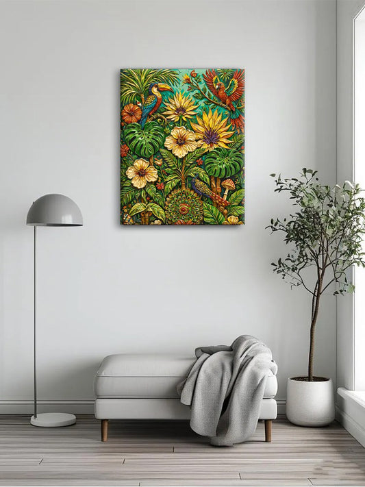 Sunflower Green Jungle Canvas