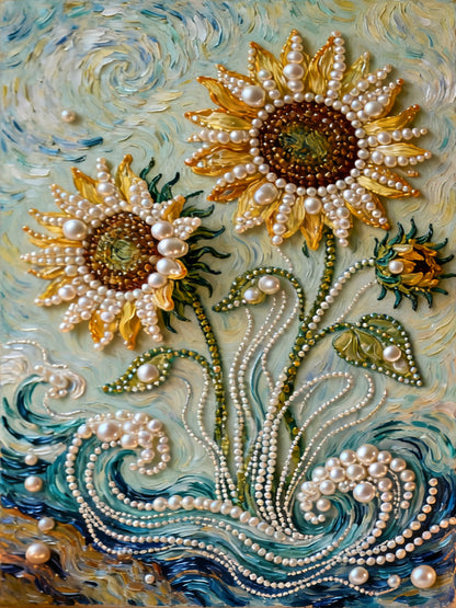 Sunflower Pearl Painting
