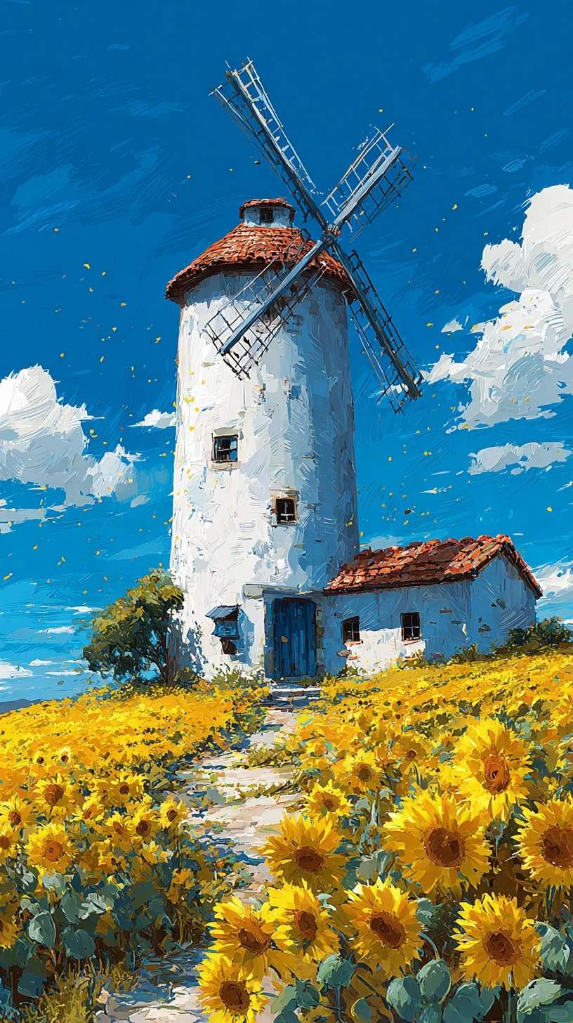 Sunflower Windmill Tower 1
