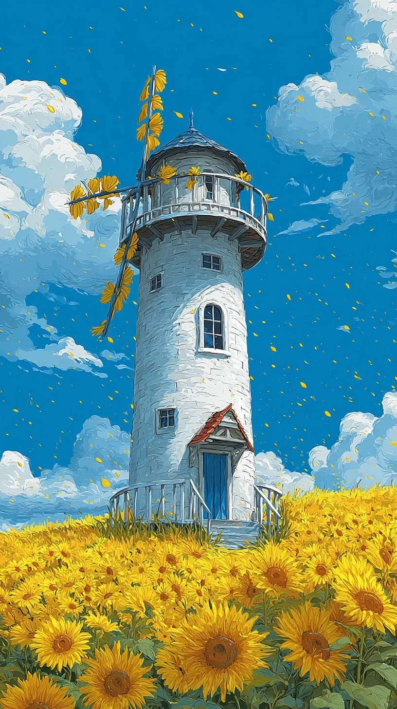 Sunflower Windmill Tower 2
