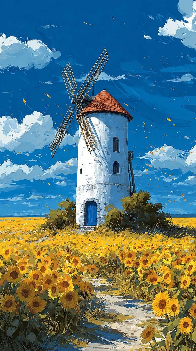 Sunflower Windmill Tower 3