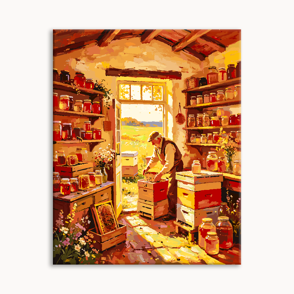 Sunlit General Store Paint By Numbers
