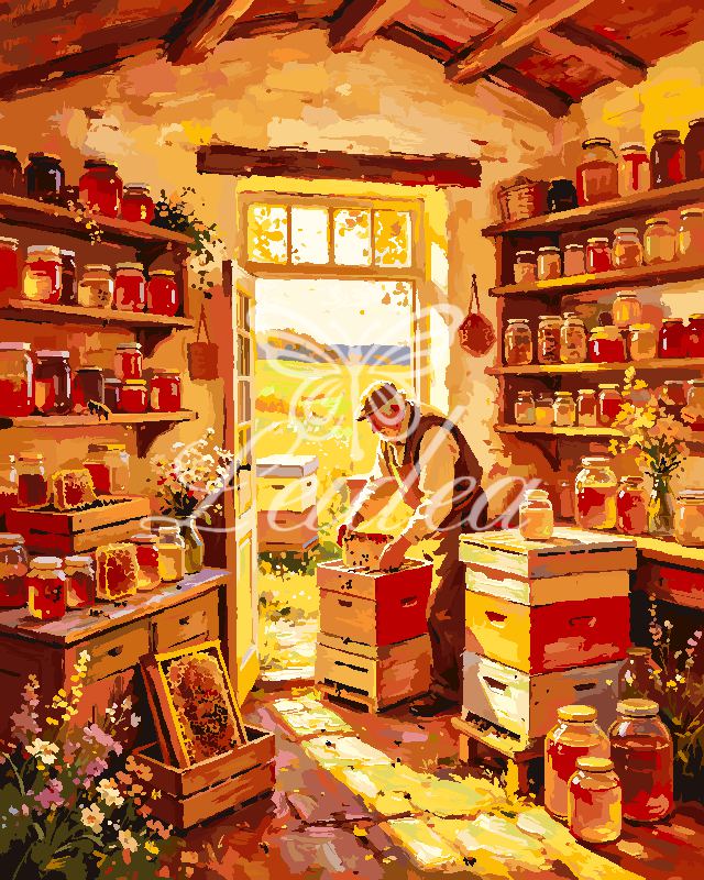Sunlit General Store Paint By Numbers