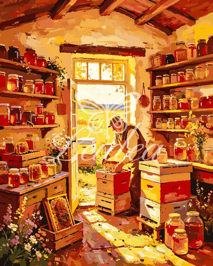 Sunlit General Store Paint By Numbers