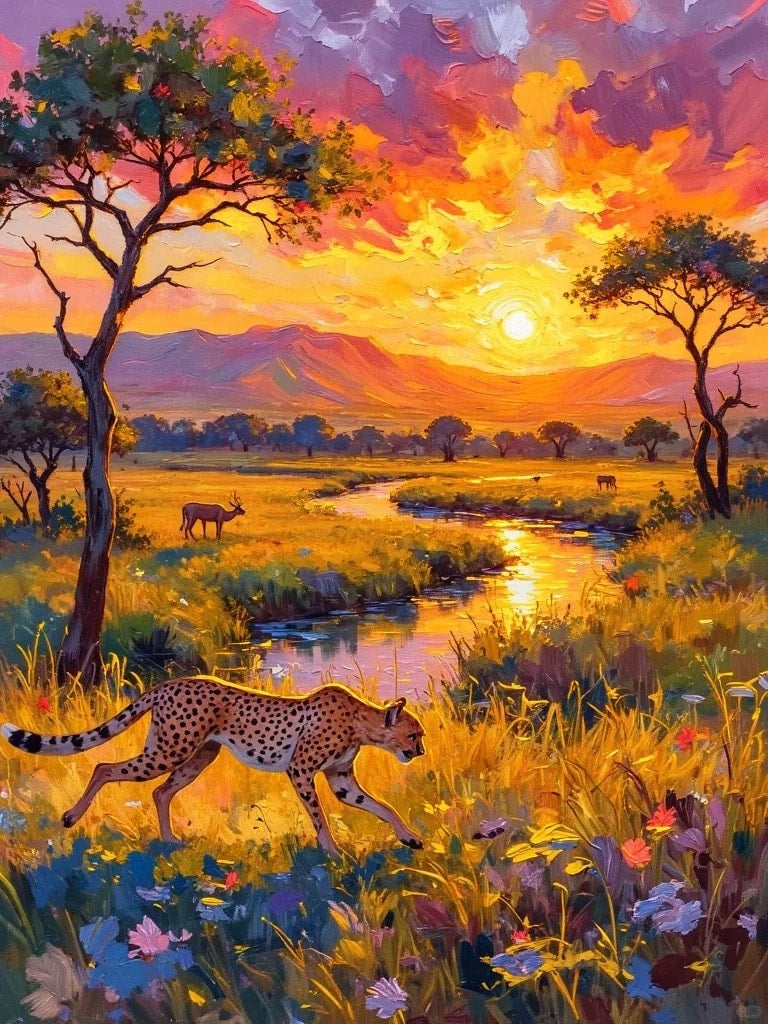 Sunset Grassland