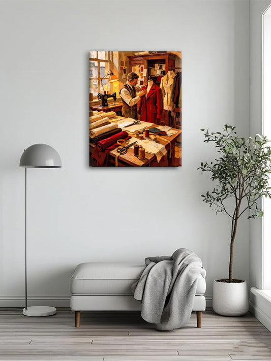 Tailor Sewing Studio Paint By Numbers