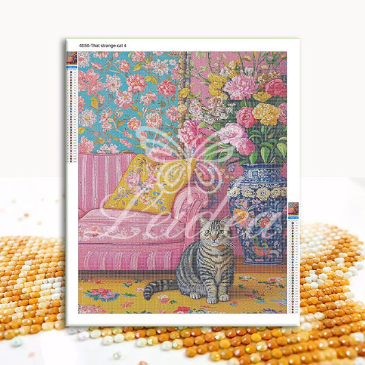 That strange cat 4 Diamond Painting 30/40 40/50 50/60