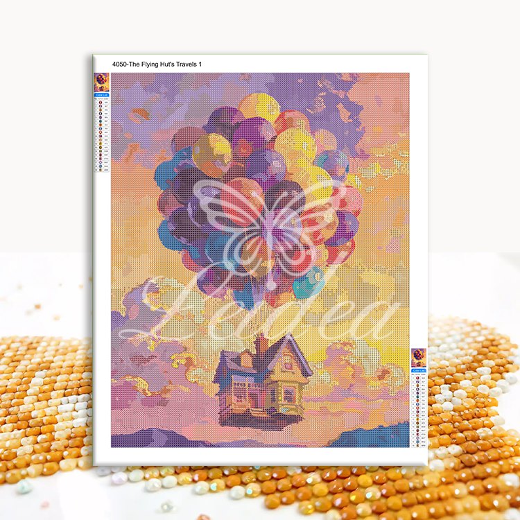 The Flying Hut's Travels 1 Diamond Painting 30/40 40/50 50/60