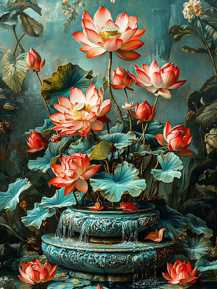 Lotus in the Ornate Vase