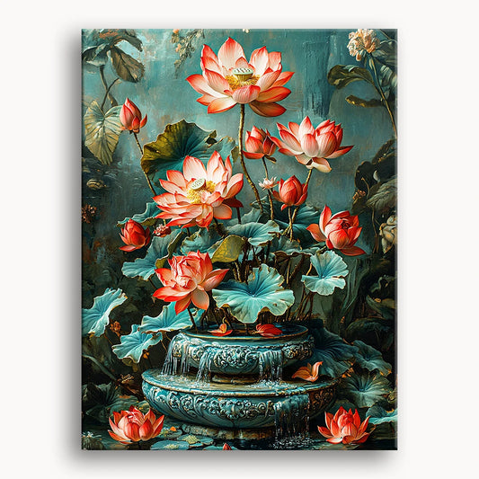 Lotus in the Ornate Vase