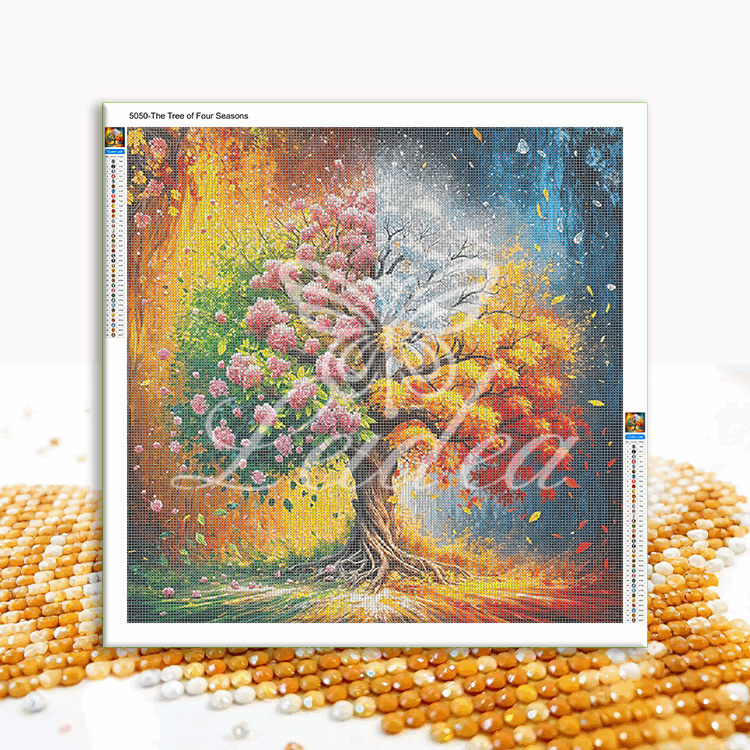 The Tree of Four Seasons Diamond Painting 40/40 50/50 60/60