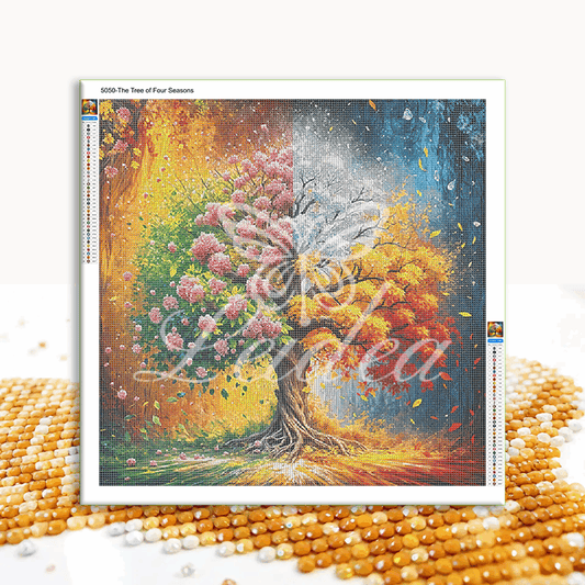 The Tree of Four Seasons Diamond Painting 40/40 50/50 60/60