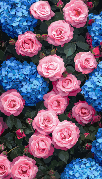 The beauty of hydrangea