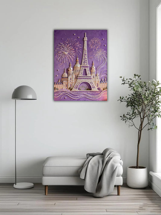 The castle's fireworks and pearl painting