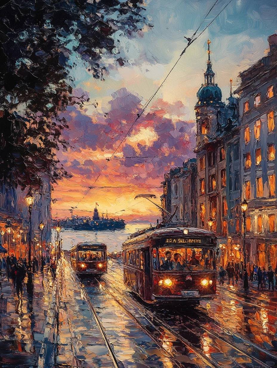 The gentle sunset in Madrid 1