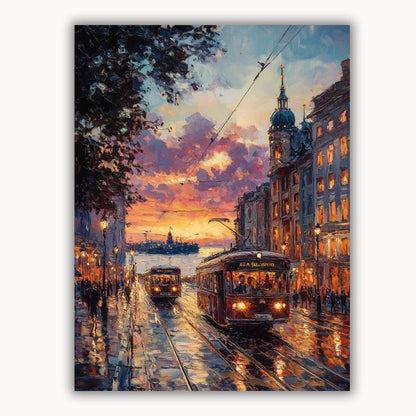 The gentle sunset in Madrid 1