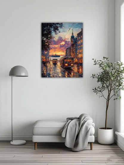 The gentle sunset in Madrid 1